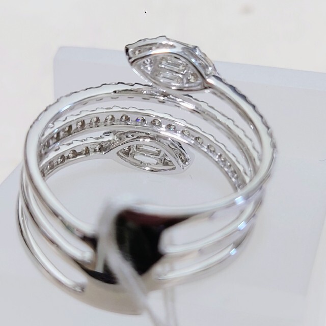 K18WGダイヤファッションリング - リング(指輪)