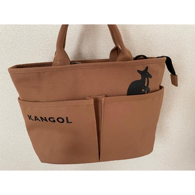KANGOL(カンゴール)のKANGOL カンゴール トートバッグ ブラウン レディースのバッグ(トートバッグ)の商品写真