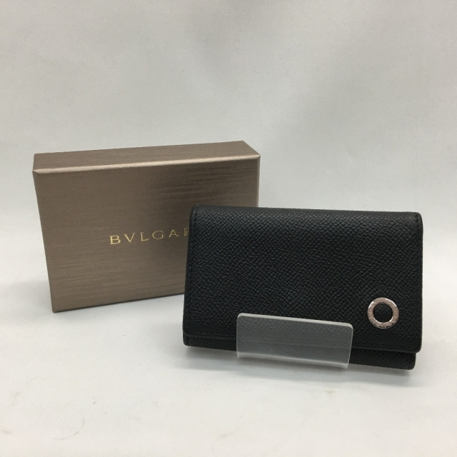 ▼▼BVLGARI ブルガリ メンズ キーケース 6連  282234 ブラック