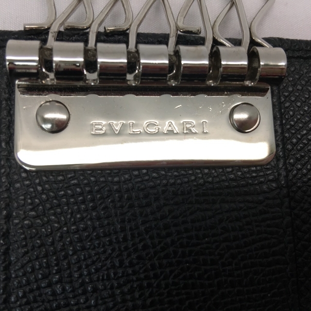 ▼▼BVLGARI ブルガリ メンズ キーケース 6連  282234 ブラック 7