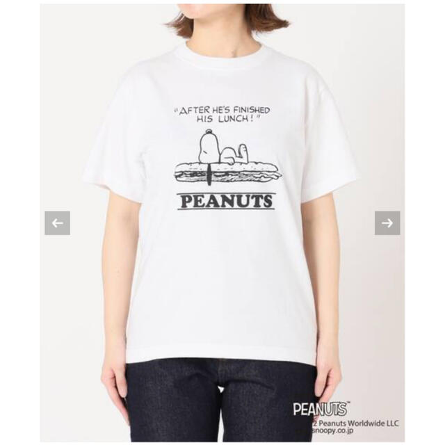 SLOBE IENA(スローブイエナ)のチンパン様専用❗️SLOBE IENA PEANUTS TEE SNOOPY♦︎ レディースのトップス(Tシャツ(半袖/袖なし))の商品写真