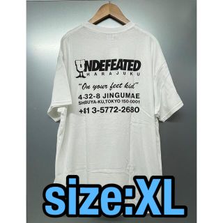 アンディフィーテッド(UNDEFEATED)のUNDEFEATED  リージョンTシャツHARAJUKU【XLサイズ/白・黒】(Tシャツ/カットソー(半袖/袖なし))