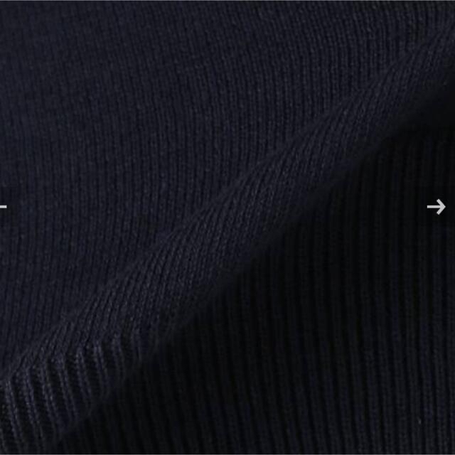 L'Appartement DEUXIEME CLASSE(アパルトモンドゥーズィエムクラス)のKnit Pullover  ニット　プルオーバー　ネイビー　38 レディースのトップス(ニット/セーター)の商品写真