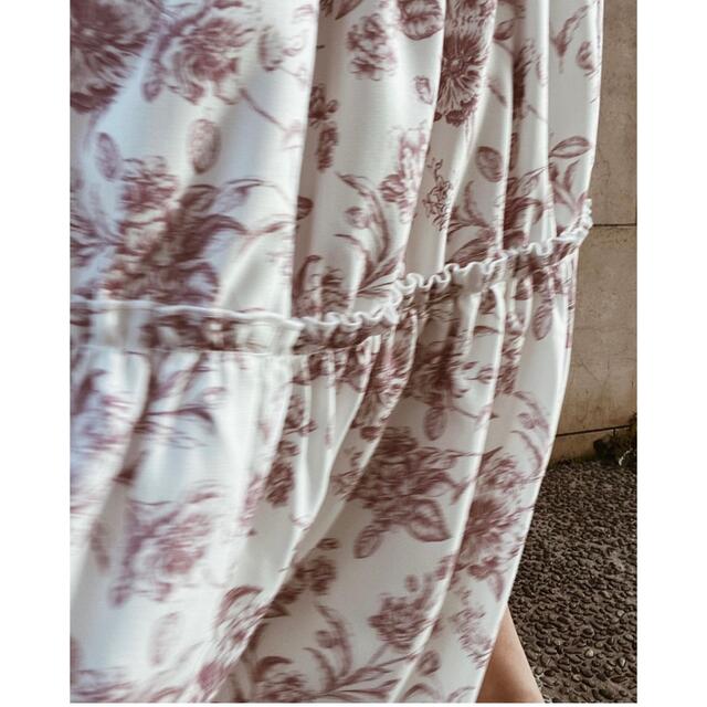 eimy istoire(エイミーイストワール)のエイミーイストワール♡ Amanda flowerギャザーフレアスカート レディースのスカート(ロングスカート)の商品写真