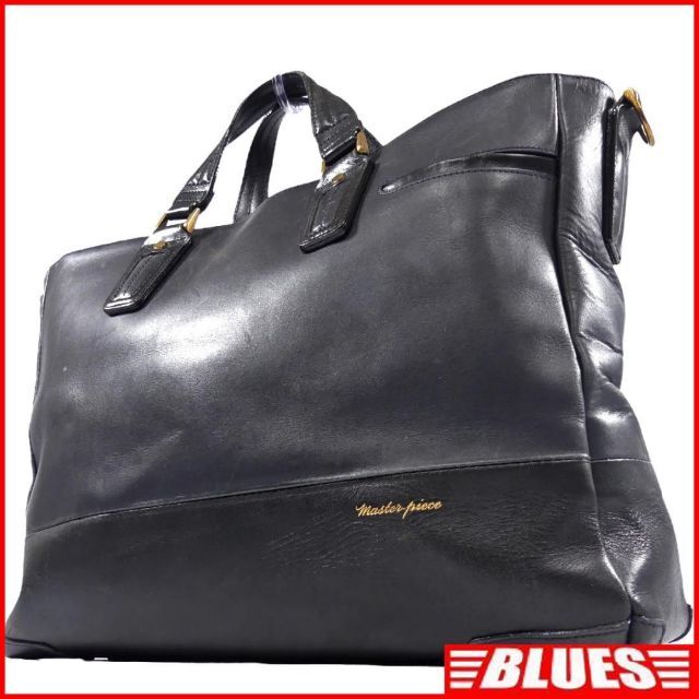 master-piece(マスターピース)のトートバッグ メンズ 本革 レザー マスターピース ショルダー 黒 TY1859 メンズのバッグ(トートバッグ)の商品写真