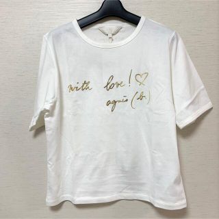 アニエスベー(agnes b.)のタグ付新品　To b. by agnes bアニエスベー　Tシャツ　サイズ40(Tシャツ(半袖/袖なし))