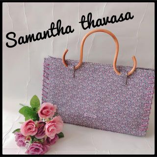 サマンサタバサ(Samantha Thavasa)の♡美品　サマンサタバサ　バック　トートバック　ピンク　花柄　サマンサバック(トートバッグ)