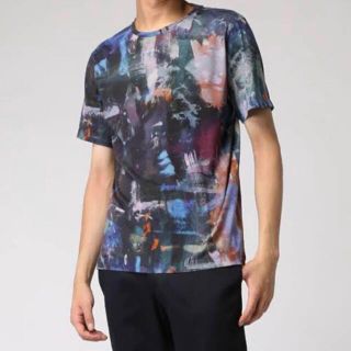 PS Paul Smith プリント ペンキ総柄 Tシャツ M