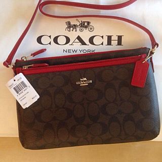 コーチ(COACH)の帰国SALE♡新品 COACHシグネチャー柄 ショルダーバッグ(ショルダーバッグ)