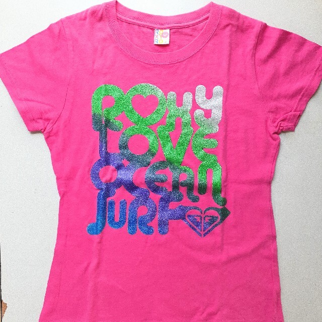 Roxy(ロキシー)の【ROXY】サーフT　ピンク　Mサイズ レディースのトップス(Tシャツ(半袖/袖なし))の商品写真