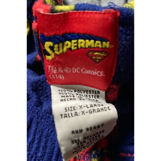 ゆったり着たい方へ【SUPER MAN スーパーマン】パジャマ XLサイズ メンズのメンズ その他(その他)の商品写真