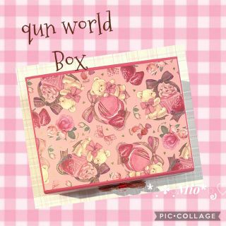 qun world Box ピンク - 小物入れ