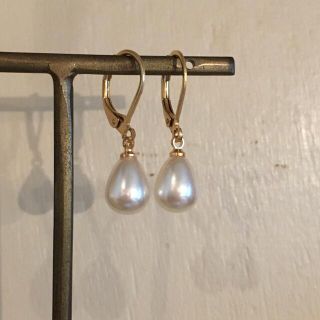 タサキ(TASAKI)の098 パールピアス　一粒　SS しずく　雫　ティアドロップ　イヤリング　真珠(ピアス)