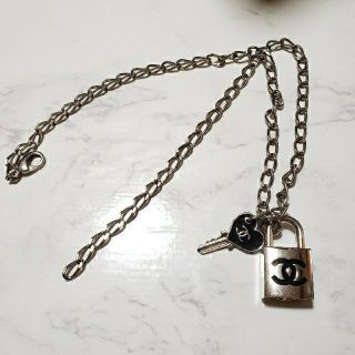 シャネル(CHANEL)のシャネル　ココマークハートーマークネックレス　南京錠(ネックレス)