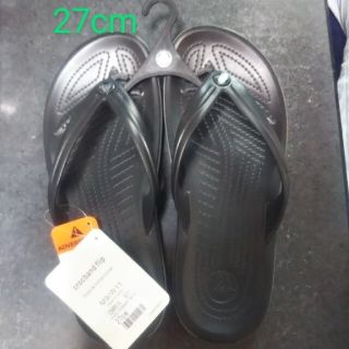 クロックス(crocs)のクロックス クロックバンドフリップ 黒 27cm(サンダル)