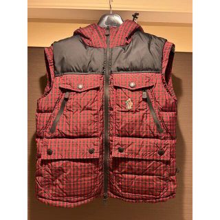 MONCLER - MONCLER (モンクレール) チェック柄 ダウンベスト メンズ