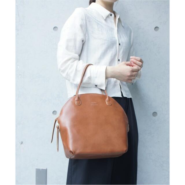 TIDEWAY LIGHT LEATHER BOSTON/M/トート　チョコ レディースのバッグ(ハンドバッグ)の商品写真