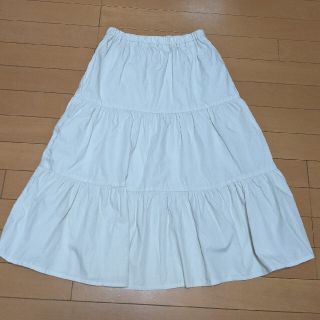 ザラキッズ(ZARA KIDS)のザラキッズ白スカート160(ワンピース)