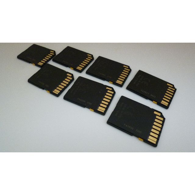 Transcend(トランセンド)のトランセンド製SDカード 64GB MLC NAND　７枚 スマホ/家電/カメラのスマートフォン/携帯電話(その他)の商品写真