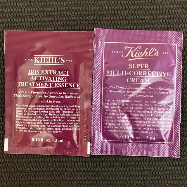 Kiehl's(キールズ)のKiehl's キールズ　エイジングケアライン　ローション&クリームサンプル コスメ/美容のスキンケア/基礎化粧品(化粧水/ローション)の商品写真