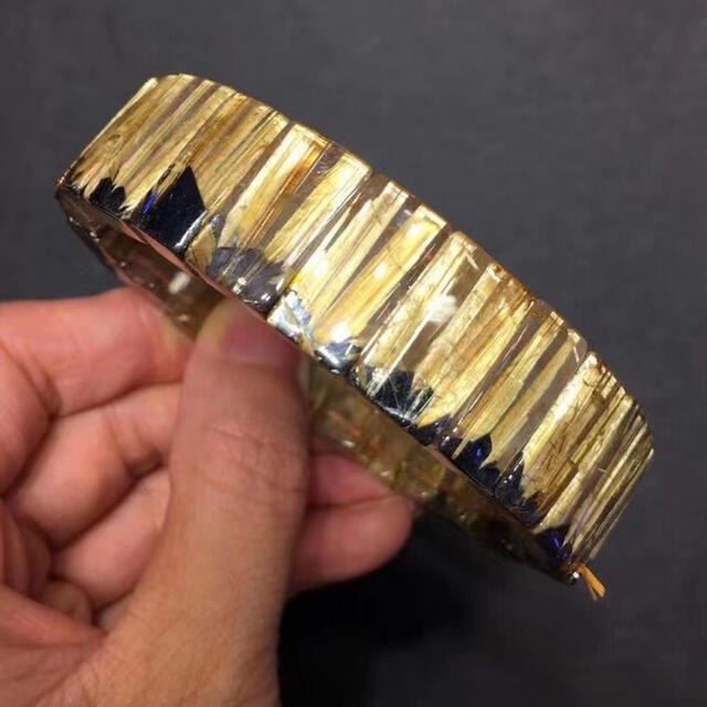 新入荷 ⭐︎【天然】ゴールドタイチンルチル 54.5g バングル