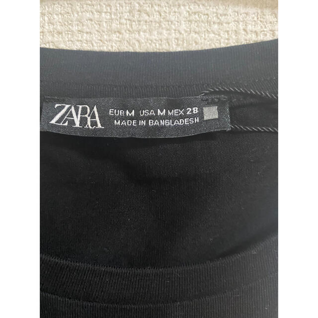 ZARA(ザラ)のZARAクロップド丈Tシャツ レディースのトップス(Tシャツ(半袖/袖なし))の商品写真