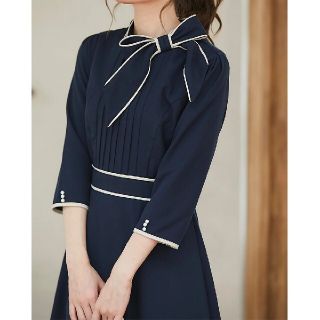 トッコ(tocco)のトッコクローゼット♥ボウタイリボンワンピース(専用)(ひざ丈ワンピース)