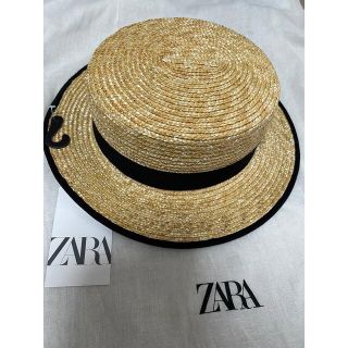 ザラキッズ(ZARA KIDS)のZARA カンカン帽　麦わら帽子　ストローハット　夏　海　旅行　リゾート(麦わら帽子/ストローハット)