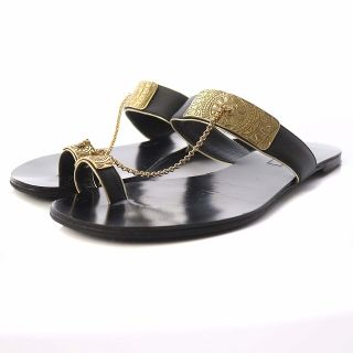 カサデイ CASADEI CHAIN SANDAL フラットサンダル(サンダル)