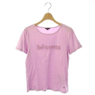 トゥービーシック(TO BE CHIC)のトゥービーシック 20SS パールビジューロゴT 半袖Tシャツ カットソー(Tシャツ(半袖/袖なし))