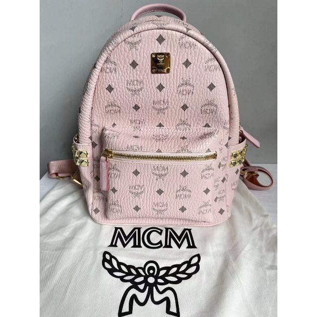 MCM リュック パウダーピンク Sサイズ-