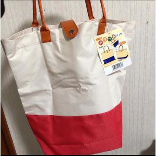 エコバック🛍白&赤(日用品/生活雑貨)