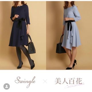 スウィングル(Swingle)のswingle×美人百花コラボワンピース(ひざ丈ワンピース)