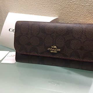 コーチ(COACH)のクリスマス前セール！早い者勝ち！新品正規品 coachチェックブック付き長財布(財布)