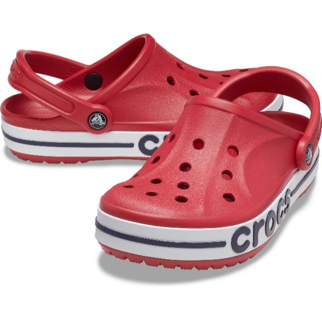 crocs(クロックス)の25cm クロックス バヤバンド クロッグ ペッパー ネイビー レッド系 レディースの靴/シューズ(サンダル)の商品写真