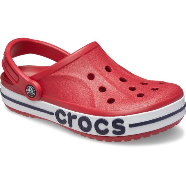 crocs(クロックス)の25cm クロックス バヤバンド クロッグ ペッパー ネイビー レッド系 レディースの靴/シューズ(サンダル)の商品写真