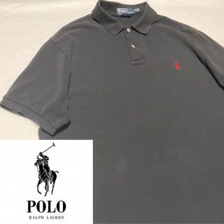 ポロラルフローレン(POLO RALPH LAUREN)の90s 古着 ポロ ラルフローレン 刺繍ロゴ ビッグシルエット ゆるだぼ(ポロシャツ)