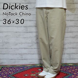 ディッキーズ(Dickies)のディッキーズ Dickies W36 刺繍ロゴ チノパン ワークパンツ ベージュ(チノパン)