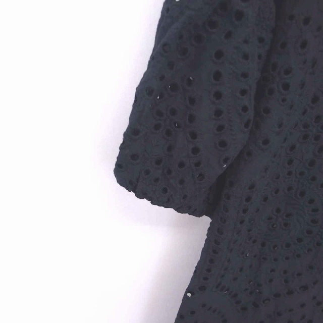 titivate(ティティベイト)のティティベイト ワンピース ロング 刺繍 丸首 半袖 L 黒 ブラック /TT2 レディースのワンピース(ロングワンピース/マキシワンピース)の商品写真