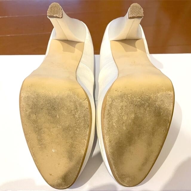BENIR ウエディングシューズ　23cm リボン付き レディースの靴/シューズ(ハイヒール/パンプス)の商品写真