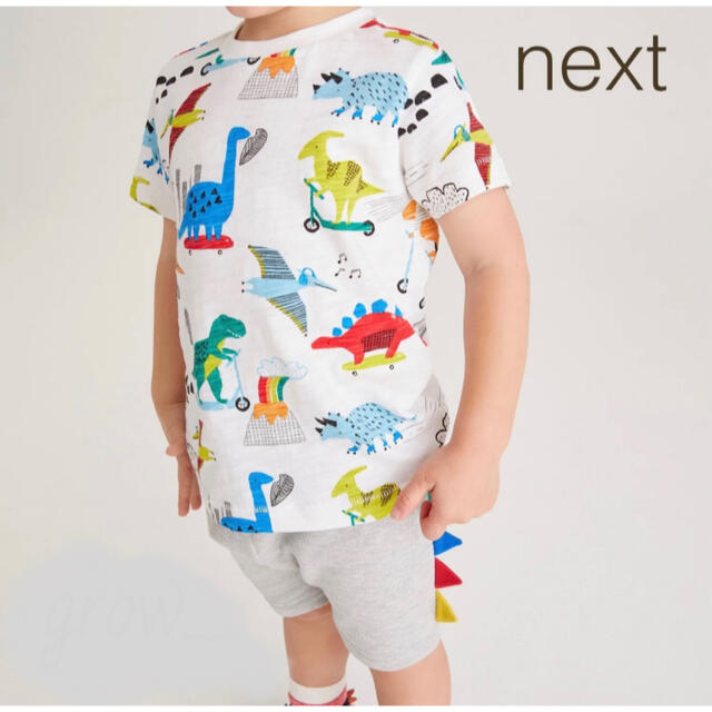 NEXT(ネクスト)のネクスト キッズ セットアップ ダイナモ 恐竜 キッズ/ベビー/マタニティのキッズ服男の子用(90cm~)(Tシャツ/カットソー)の商品写真