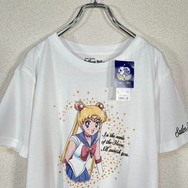 GU(ジーユー)の【コラボ・新品未使用】ジーユー×セーラームーン　Tシャツ　25周年　月野うさぎ レディースのトップス(Tシャツ(半袖/袖なし))の商品写真