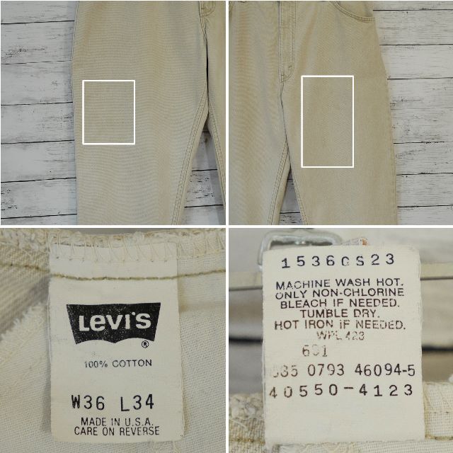 Levi's - 93年USA製 レアカラー リーバイス Levi's 550 W36 ジーンズの