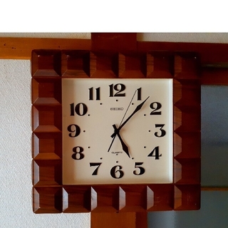 セイコー(SEIKO)のSEIKO　掛け時計　ミッドセンチュリー　昭和レトロ　スペースエイジ　ポップ(掛時計/柱時計)