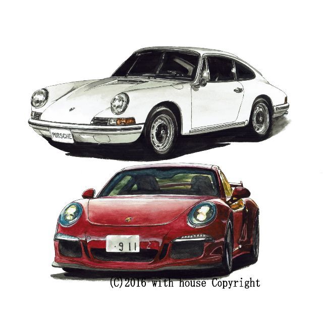 GC-808ポルシェ911T/GT3限定版画サイン有額装済作家平右ヱ門 | cao.com.ec