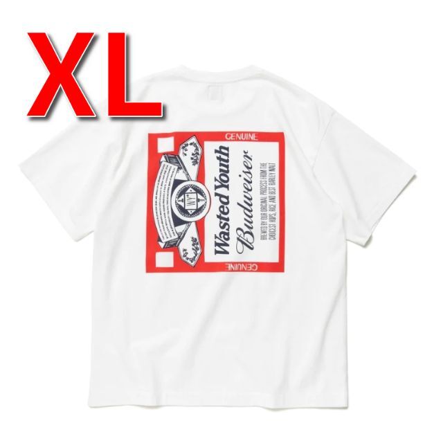 WYxBW T-SHIRT Wasted Youth Budweiser XLTシャツ/カットソー(半袖/袖なし)