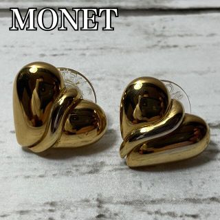 アザー(other)のMONET モネ　ハート　ピアス　ゴールド　アクセサリー　ヴィンテージ(ピアス)