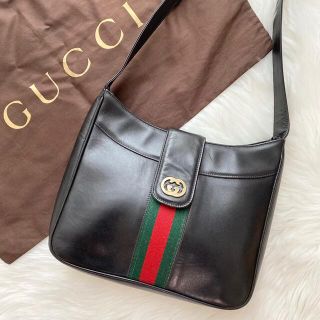 グッチ(Gucci)の【希少・美品】グッチ ワンショルダーバッグ インターロッキング シェリーライン(ショルダーバッグ)