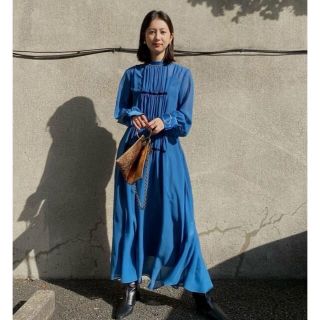 アメリヴィンテージ(Ameri VINTAGE)のameri CHIFFON GATHER DRESS(ロングワンピース/マキシワンピース)