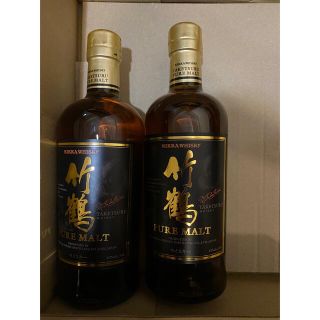 竹鶴 ピュアモルト 旧黒ラベル 700ml 2本の通販 by あちゃ's shop｜ラクマ